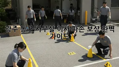 광주 동구 사무실 이사? 파손 보상 완벽 가이드!